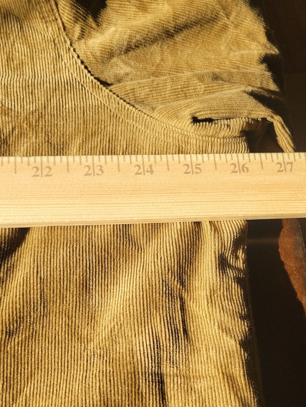 L.L.Bean Men's Fleece Lined Corduroy Shirt Jacket Size Large Tan - Picture 7 of 9